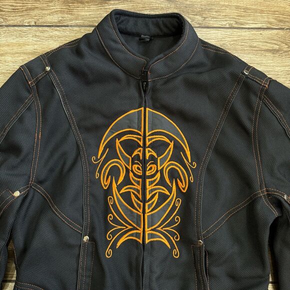 Women's Biker Motorcycle Jacket Moto Size M - Picture 3 of 14